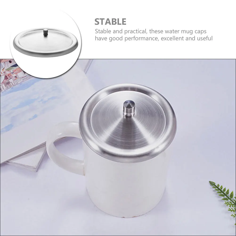 

1pcs Stainless Steel Cup Lids 12 3cm Round Water Bottle Covers Portable Protective Drink lids for Bottles Sealing Leak Proof