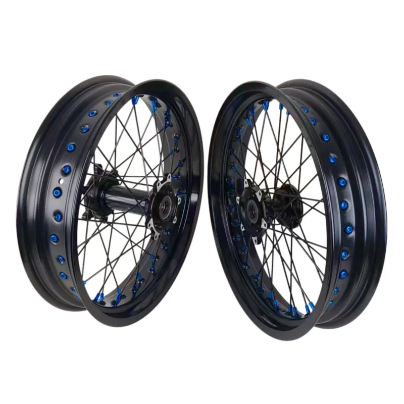 

Hot-selling for Talaria Komodo Costomed Color Wheel Set 17*3.0 17*3.5 Wheels Rims Set Electric Dirt Bike Wheels