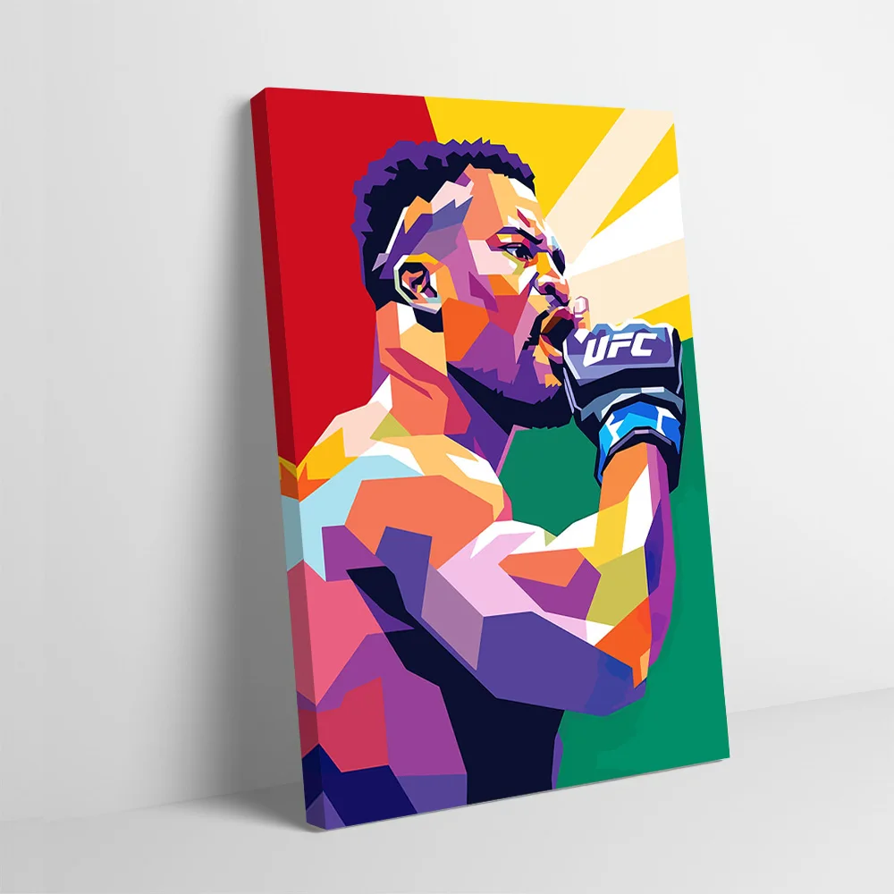 Affiche d'art pop Boxer Fighter, impressions personnalisables, tableaux muraux sur toile pour décoration de chambre et d'espaces artistiques