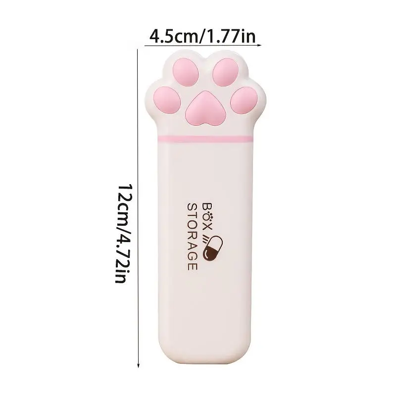 

1/2 шт., мини-кошачий коготь, коробка для хранения лекарств, портативный ежедневный 3 сетки, чехлы для таблеток, контейнер для путешествий, дозатор для таблеток с рыбьими маслами, органайзер