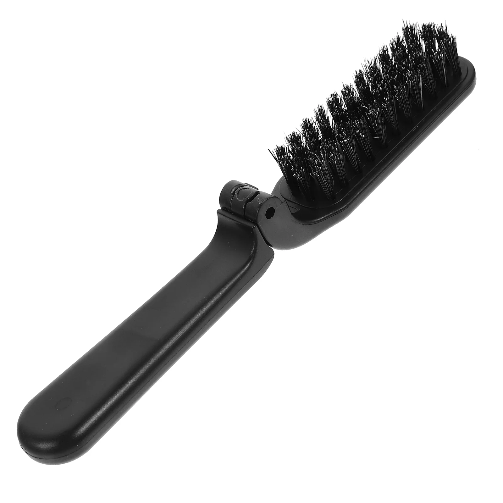 Beard Folding Brush Styling Detangling Hair Hairbrush Comb Boar Bristles Abs Male Hairdressing Mustache Travel