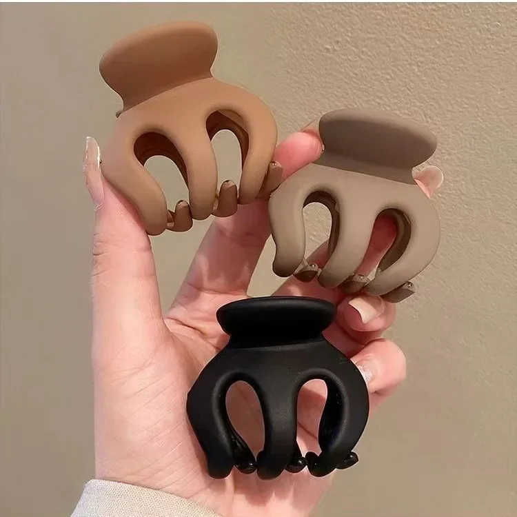 머리핀 Fashion Hight Ponytail Hair Claw Clip Acrylic Small Hair Claws Women Girls Shark Clips Headwear Barrette Hair Accessories