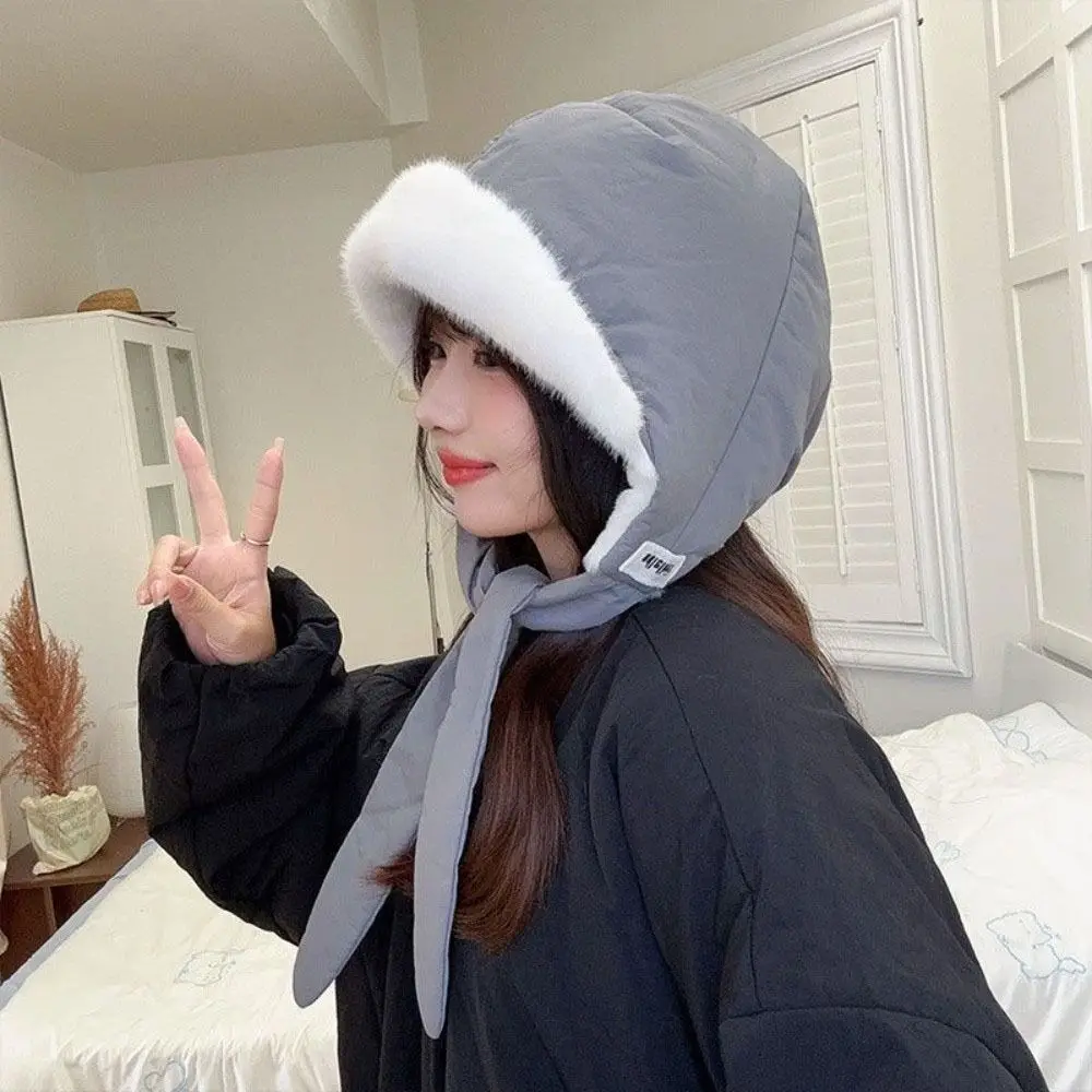 

Fashion Strap Crossbody Bag Hat Thermal Ear Protection Lei Feng Cap Fleece Lined Warm Pullover Beanie Hat Cycling