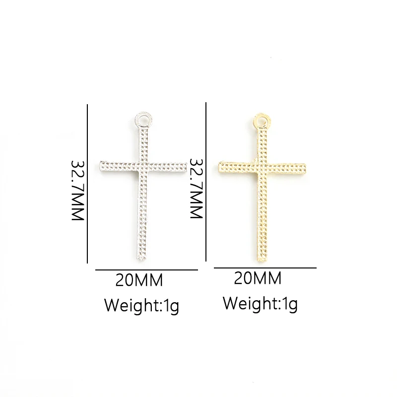 10pcs Fashion Cross Crystals Metal Charms Jesus Crucifix Rhinestones Alloy Pendants for DIY Religion Gothic Punk Jewellry Making