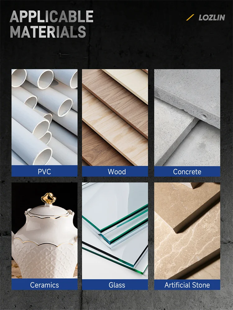 LOZLIN Interner Rohrschneider für PVC-Rohre, Edelstahl-Sanitär-Innenschneidewerkzeug mit Diamantschneideklinge, Einstellbar – Detail 2