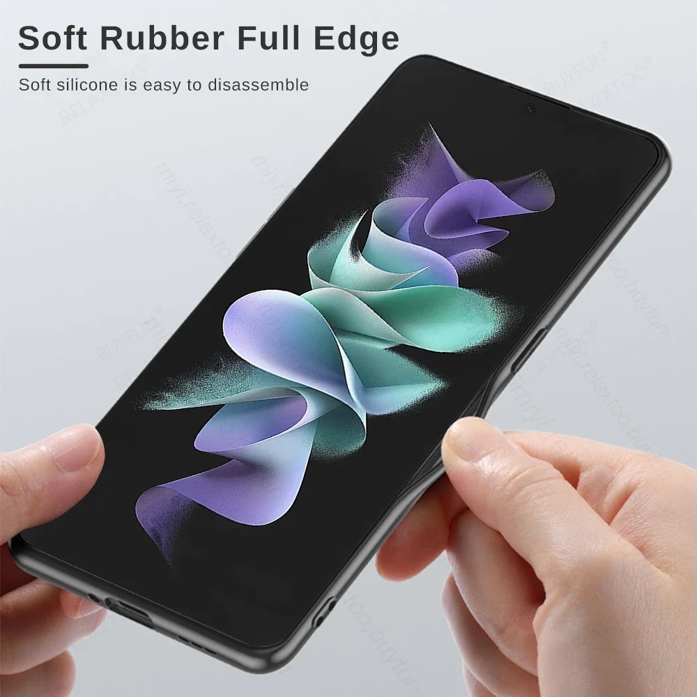 Luxury Sheepskin Leather TPU Camera Protect Case for Samsung Galaxy Z Flip 6 5 4 3 5G Skin Feel Sheepskin Phone Flip Soft Cover