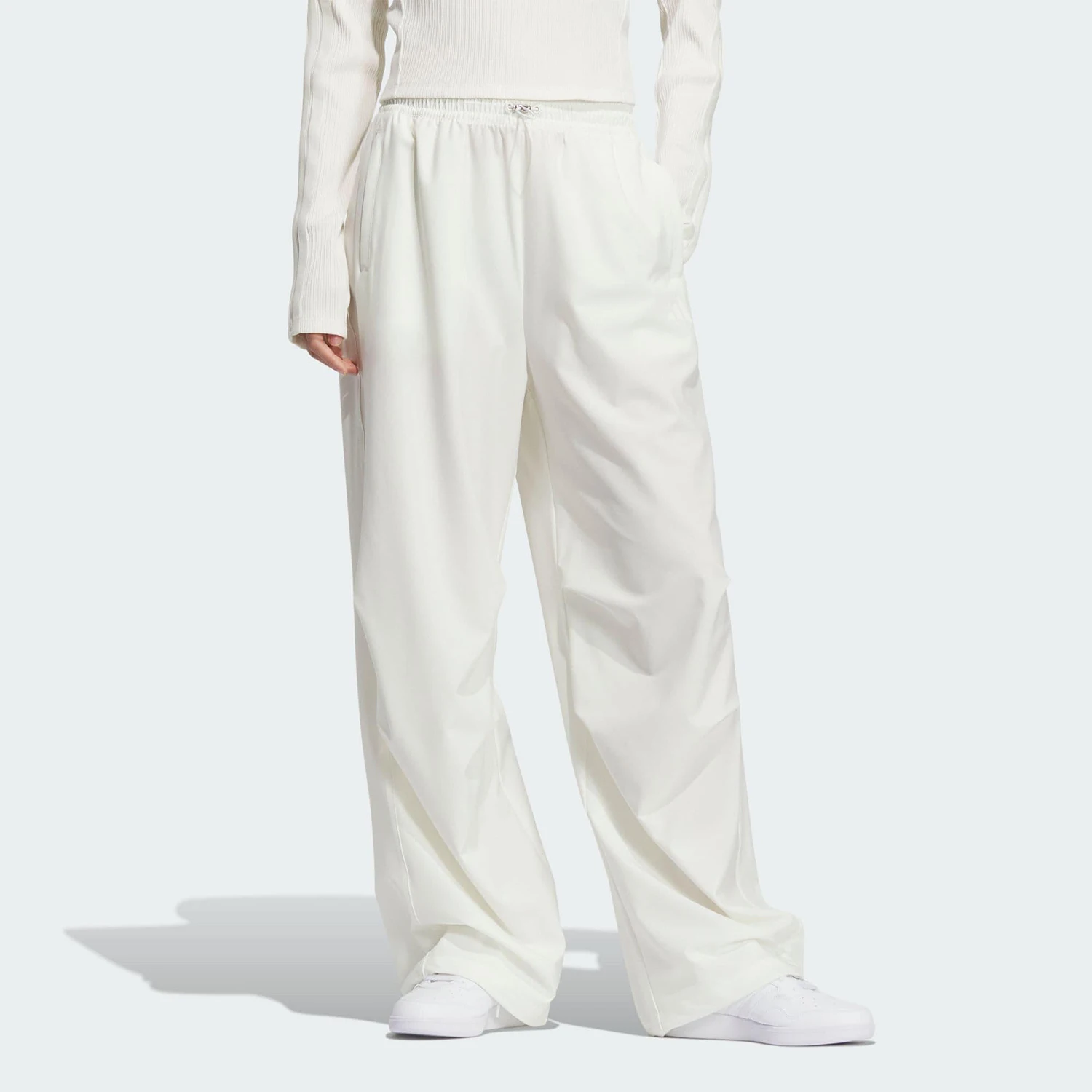 Adidas genuine 2025 summer edition women's woven simple loose pants KB7597