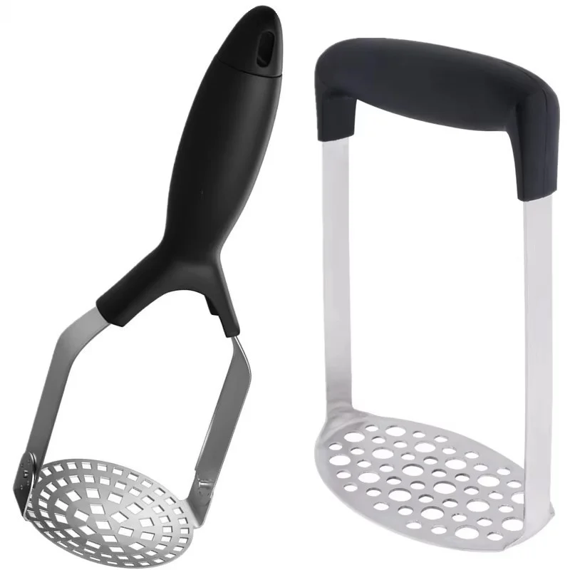 

Stainless Steel Potato Masher Foldable Vegetables and Fruit Ricer Handheld Garlic Presser 2024 New