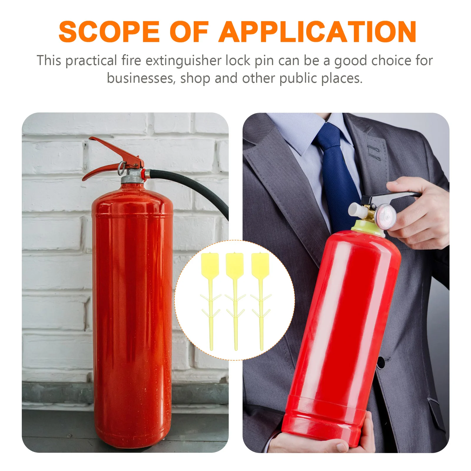  2000 Pcs Fire Extinguisher Accessories Equipment Lock Pin Seal Tamper Safety Locks for