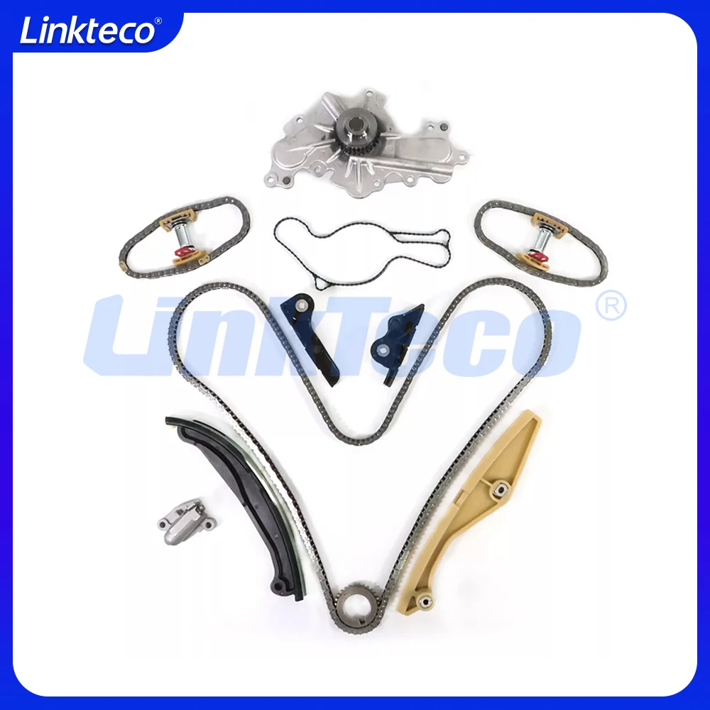 Engine Part Timing Chain Kit & Water Pump Fit 3.5 3.7 L V6 GAS For 11-19 Ford Edge Explorer F-150 Flex Mustang Taurus 3.5L 3.7L
