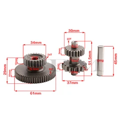 Motorcycle Starter Idler Reduction Gear Double teeth For Zongshen CB250 250cc Water-cooled Engine off-road Motor Motocross parts