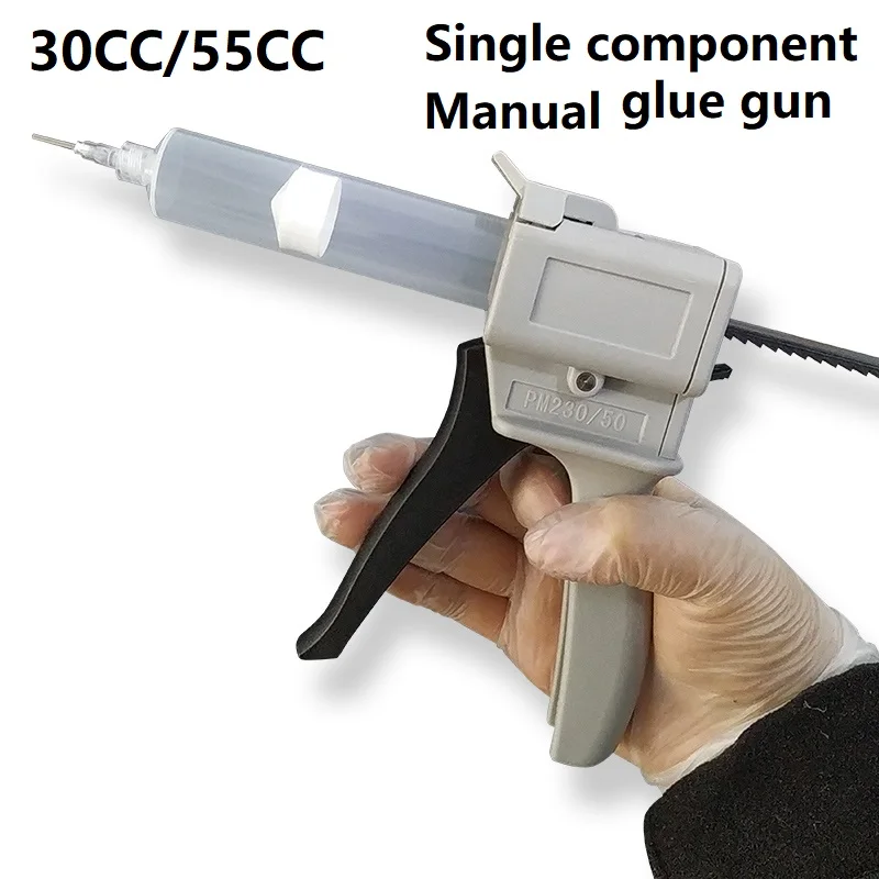 Single-component Manual Caulking Glue Gun 30cc/55CC Epoxy Caulking Adhesive Single Liquid Glue Dispenser Gun for Pressing Squeez