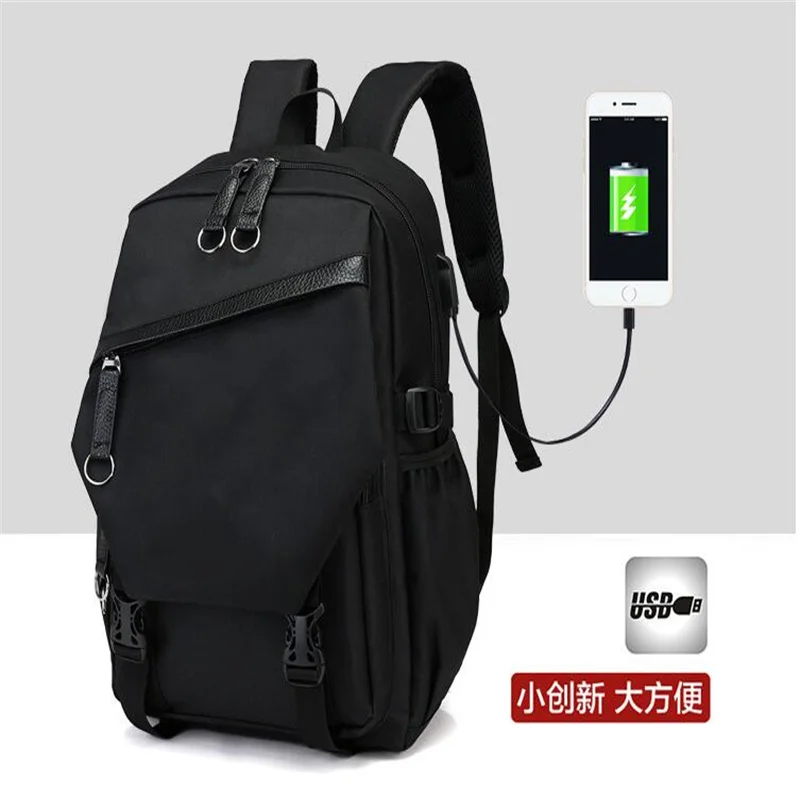 Death Note Print Backpack Teenarges Schoolbag Anime Unisex Black Fashion USB Charge Port Outdoor Luggage Travelbags Mochila