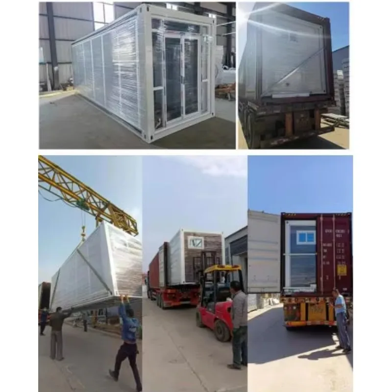 Prefab Modern Living Expandable Container House Portable Foldable Flat Pack 20ft Modular Prefab House Office Workshop