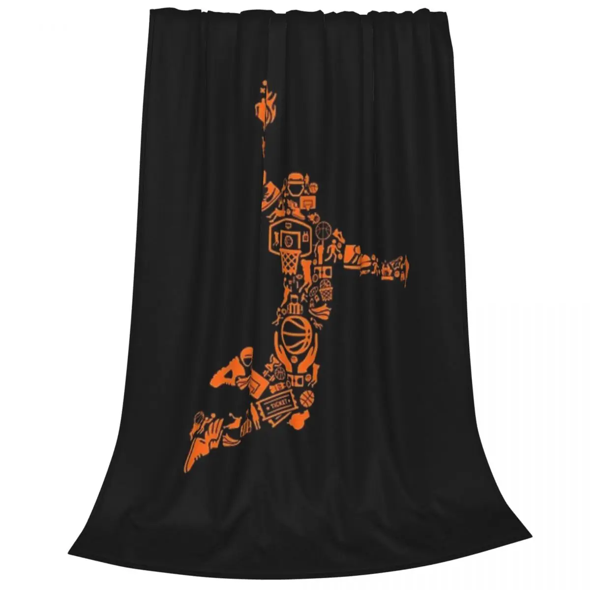 Basketball Player Pattern blankets Warm Flange blankets Soft and comfortable blanket picnic blanket birthday gift