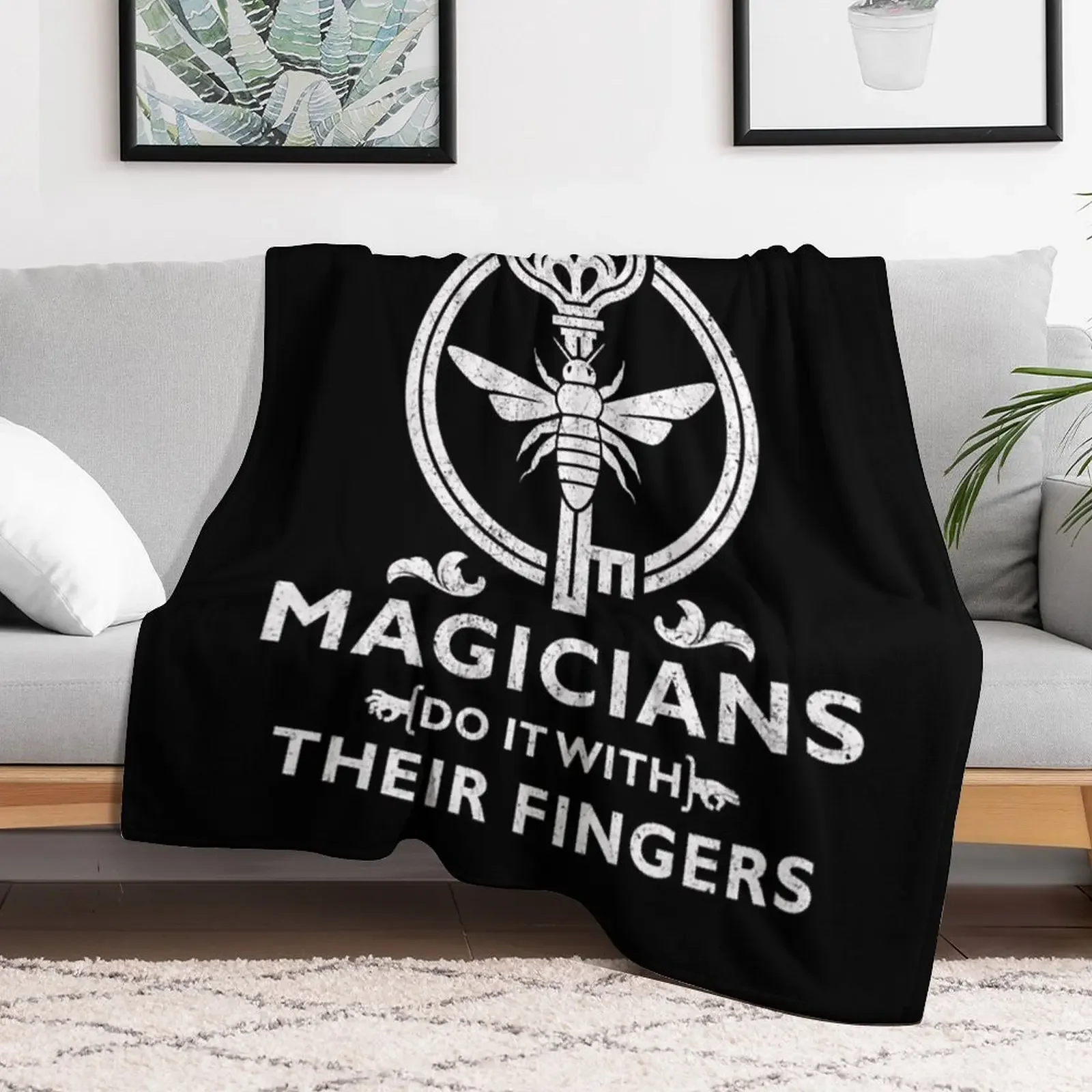 Day Gifts Magicians Do It With Their Fingers Halloween Throw Blanket Thermals For Travel Designers Vintage Blankets