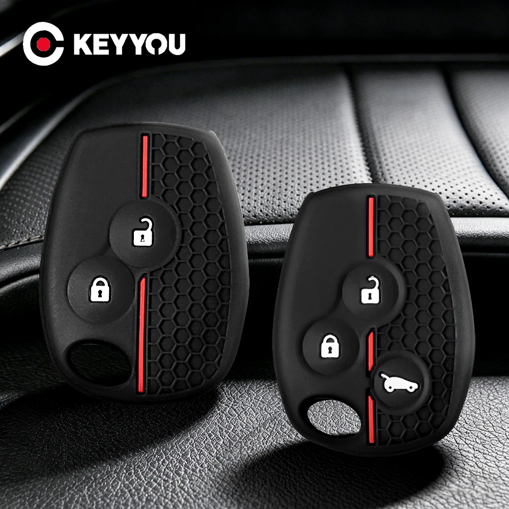 KEYYOU-nueva funda de silicona para llave de coche, para Renault Trafic Clio Duster Logan Dacia Sandero, para Nissan Terrano Almera, funda de 2/3 botones