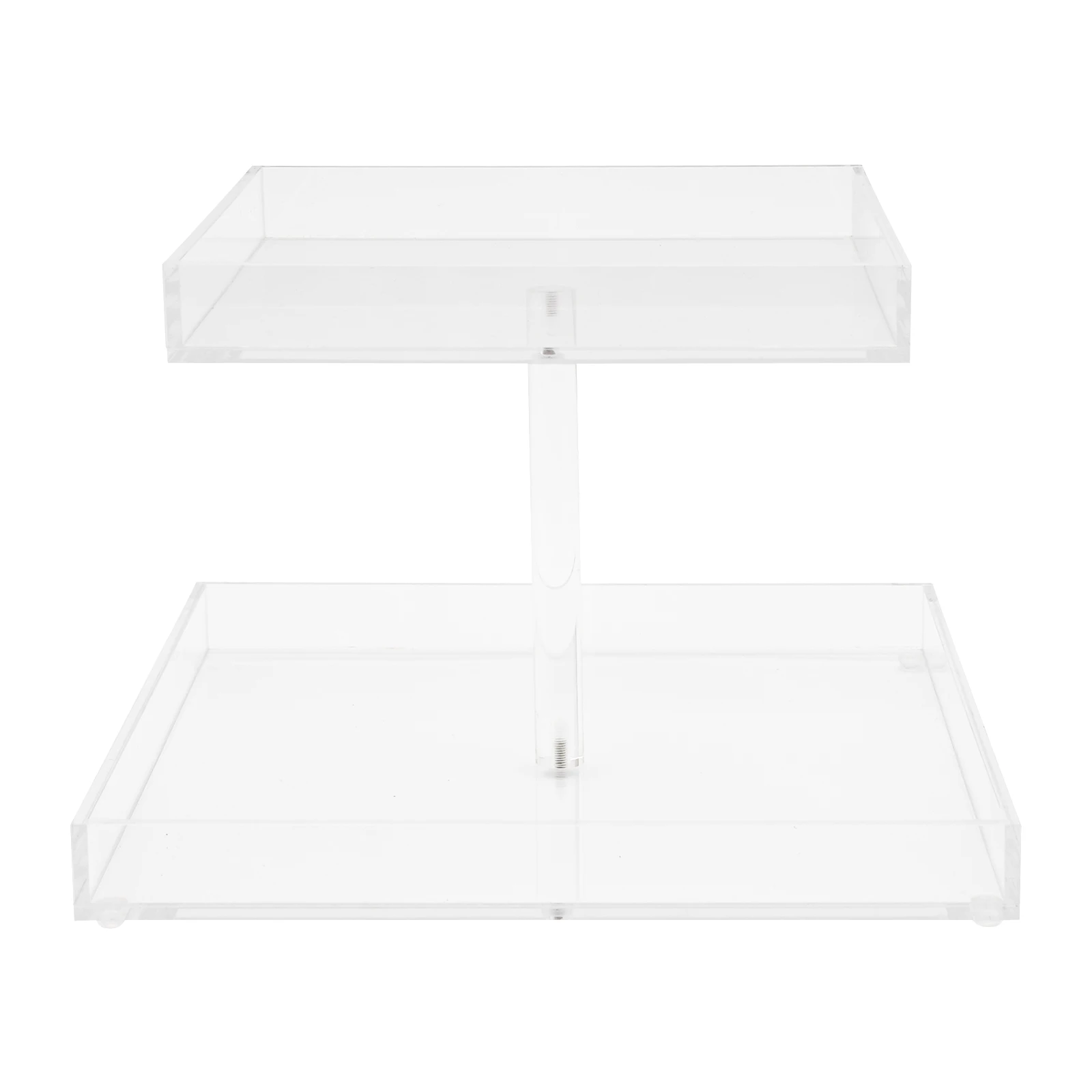 2 Tiers Acrylic Perfume Organizer Tray with Ample Space and Excellent Load Capacity