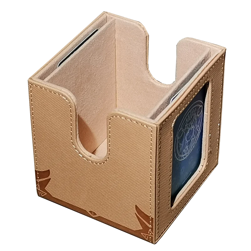 120+ Card Case Card Box Magic TCG Mid Large Deck Case Solid Color Storage Box Top Side-Loading Godness Toy Game Collection Cards