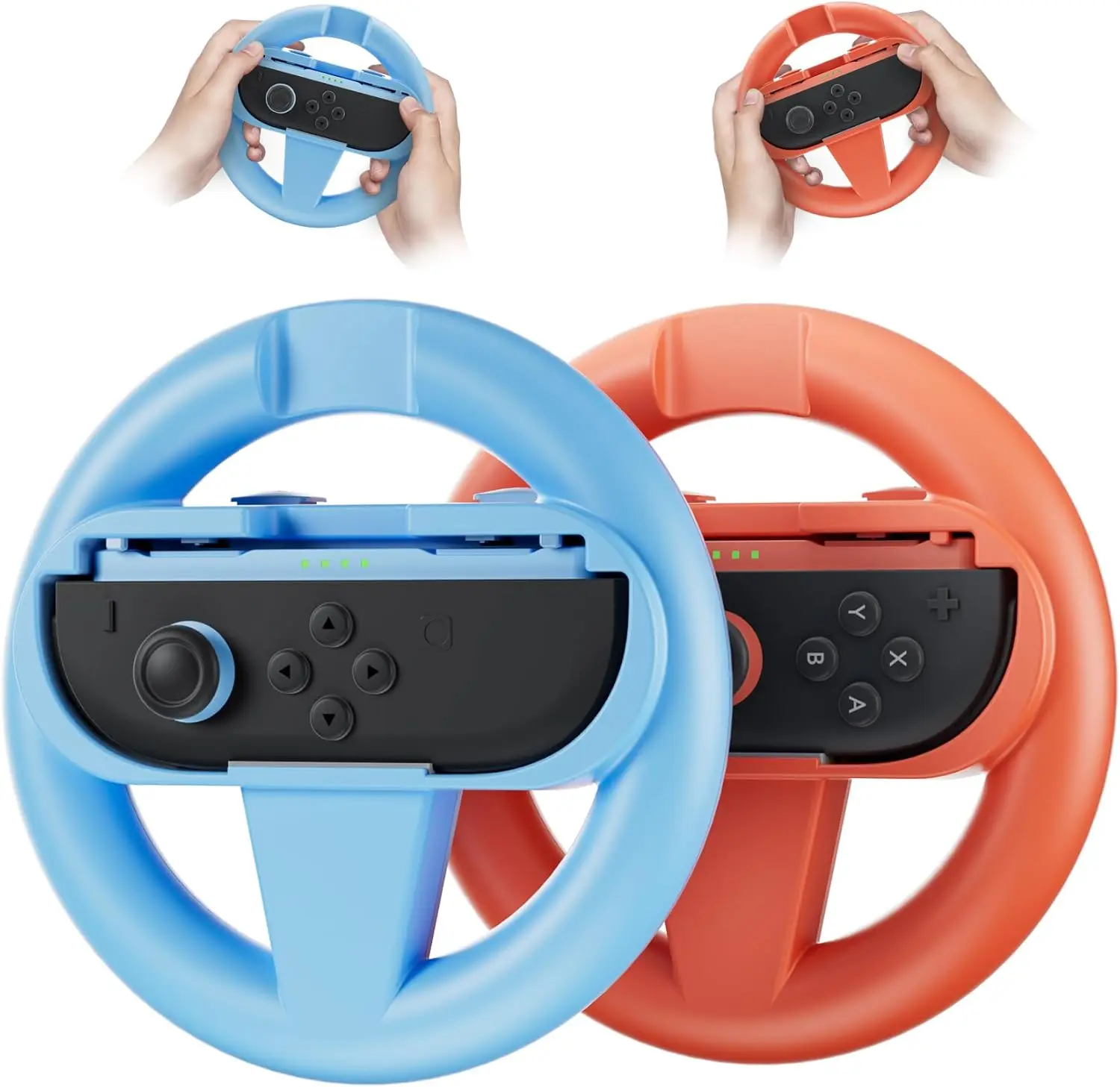 2 Pack Steering Wheel Grips For Switch 2 Joy-Con Left&Right Controller Bracket Stand Holder For Switch 2 Joy-con Accessories