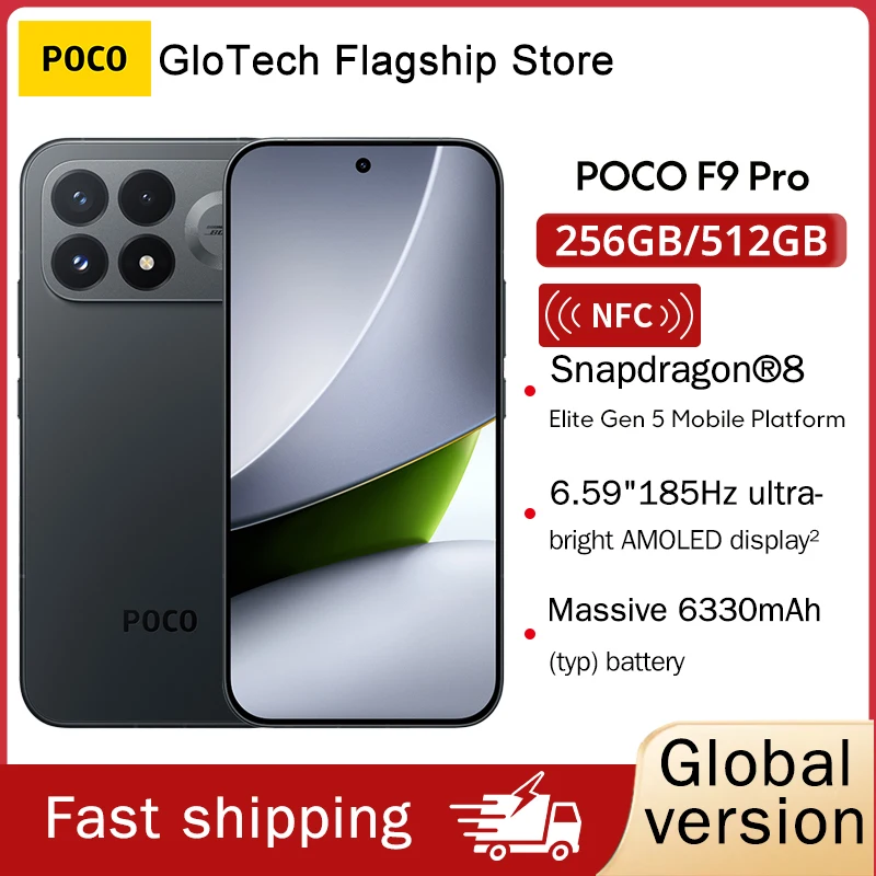 POCO F9 Pro Global Version Smartphone Snapdragon 8 Elite Gen 5 200MP 6.59