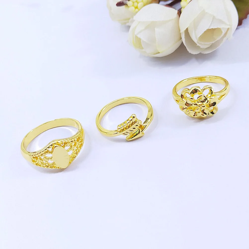 

1Set Ring Set Cartoon Design Safe High Quality Adornment for and Adults Perfect for Parties Gifts Ring Set