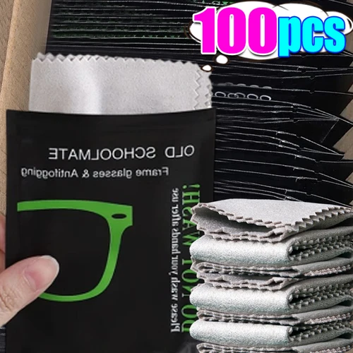 El paño de ante para gafas no daña las lentes. El paño especial antivaho para los ojos se utiliza para limpiar la pantalla del teléfono y limpiar las lentes.