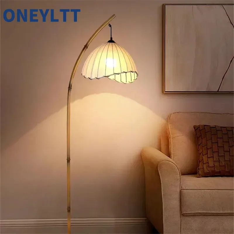 

Wabi Sabi style floor lamp atmosphere bamboo inspired living room study room bedside lamp eye protection desk lamp homestay