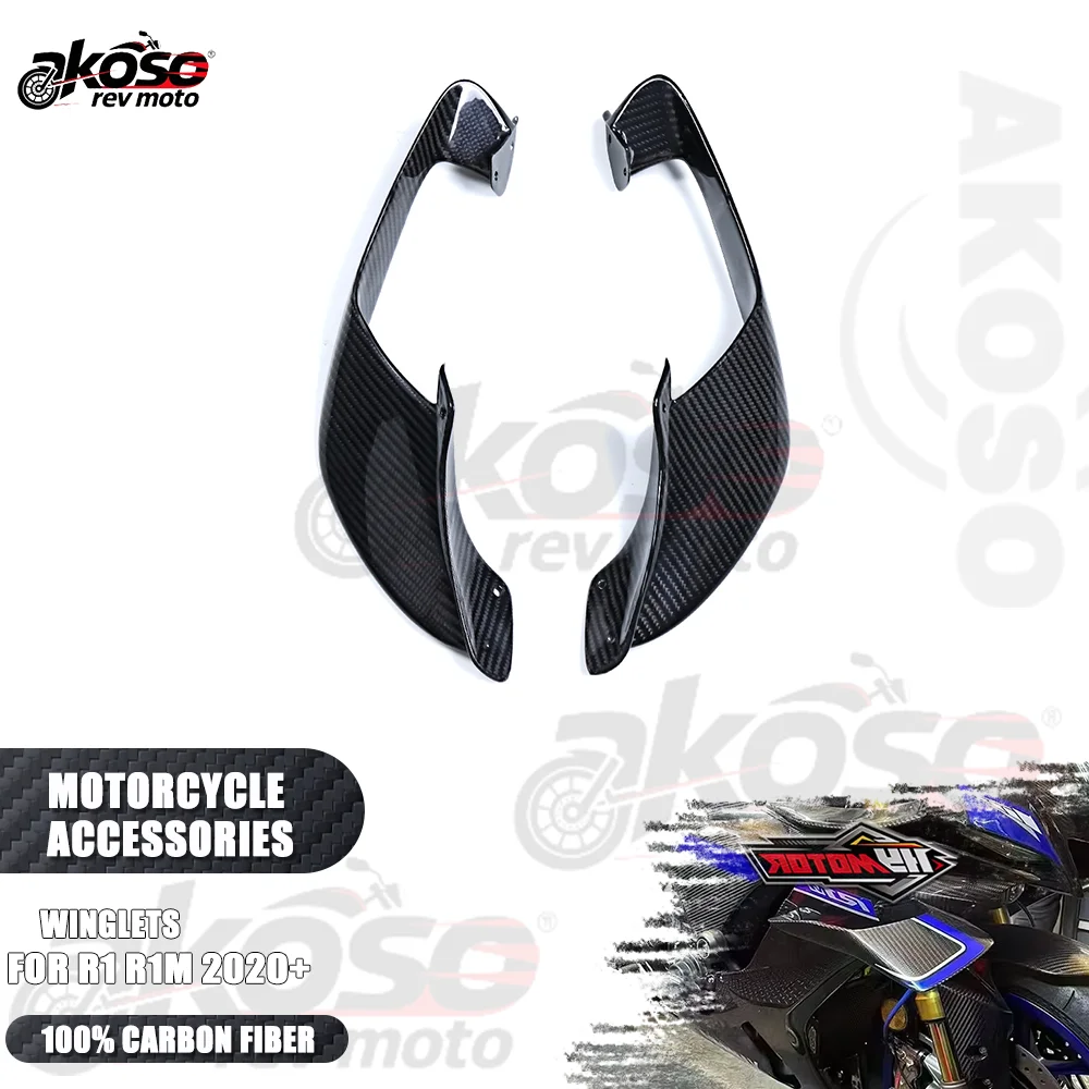 

Мотоциклетные элероны, детали кузова из углеродного волокна, обтекатели, принадлежности для Yamaha R1 R1M 2020+, аксессуары, модификация, часть мото