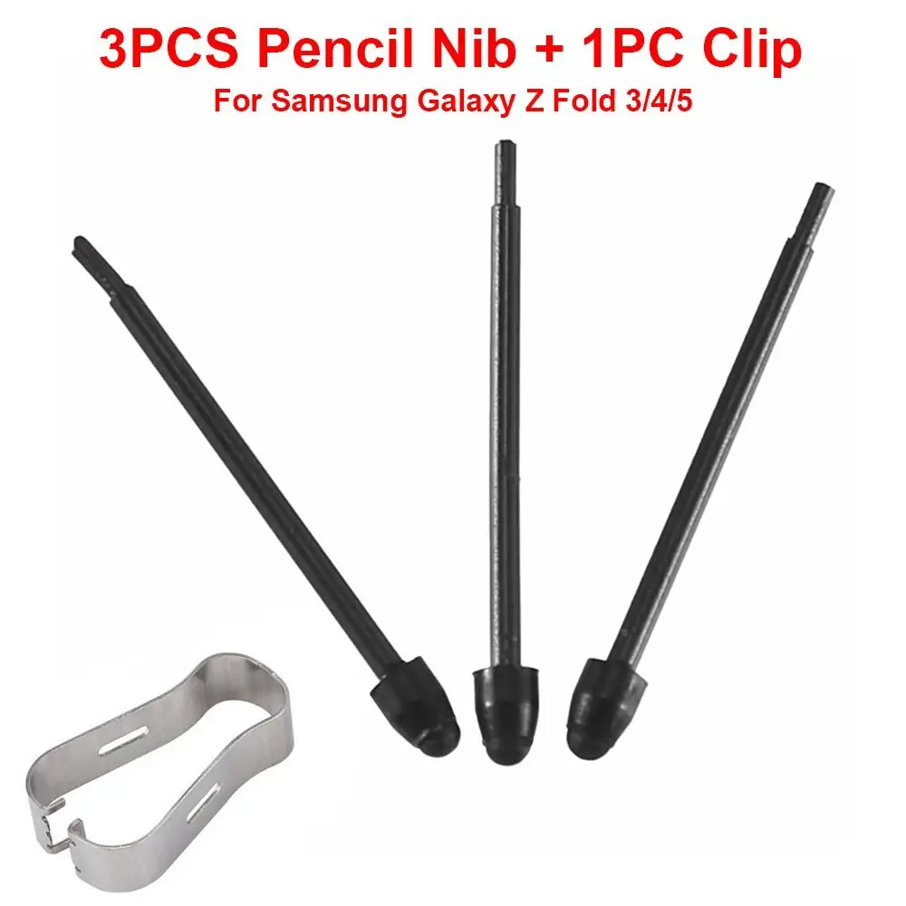 With Metal Clip Pencil Nib Replacement Touch Stylus S Pen Tip Wear Resistant Mobile Phone for Samsung Galaxy Z Fold 3/4/5