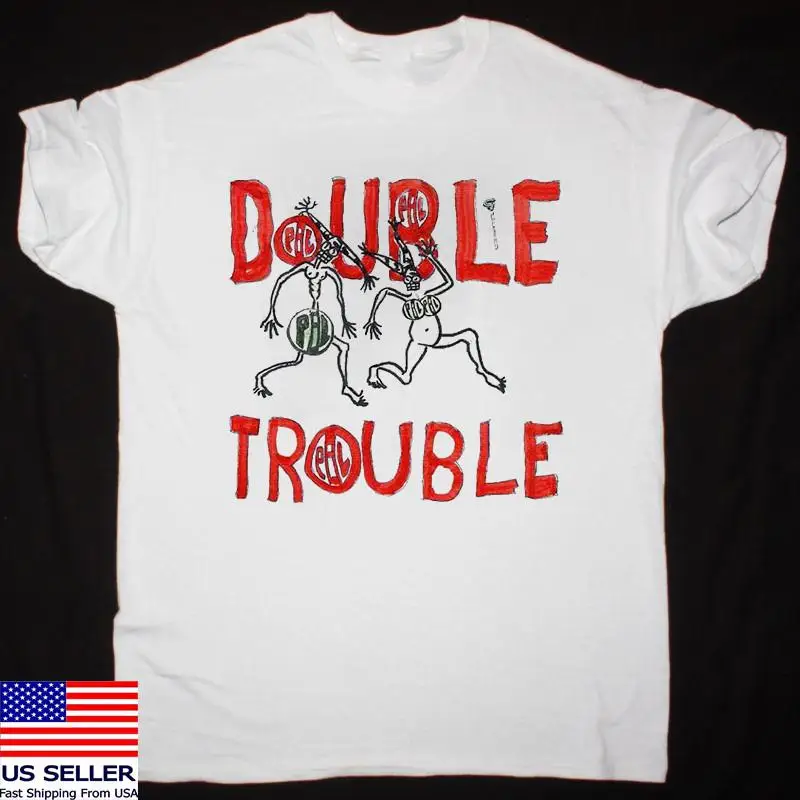 

Public Image Ltd Band PIL Double Trouble ФУТБОЛКА ПОЛНЫЙ РАЗМЕР S 5XL ET1129