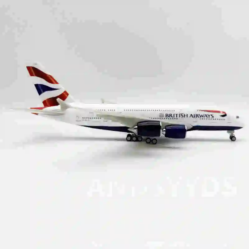 دييكاست الراتنج 30 سنتيمتر 1/240 مقياس نموذج طائرة 380 A380 الخطوط الجوية البريطانية لعبة الطائرات مع عجلة لعب الأولاد الاطفال نموذج #1