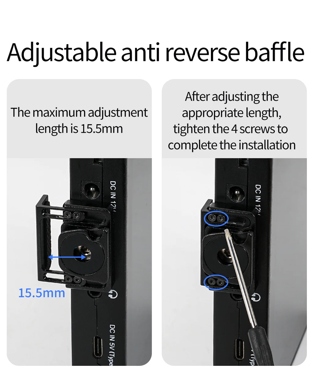 Video Rig Kugelkopf 360 drehbare Monitorhalterung 1/4 Zoll ARRI Pin Kaltschuh Schnellwechselplatte für DSLR-Kamera LED-Lichtmikrofon – Detail 7
