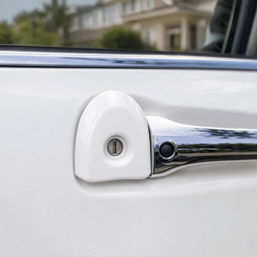 Black、White Door Handle Cover ABS 806441KK0D Key Hole Trim Cap Exterior Handle Bezel for Nissan Juke/Nissan Micra K13