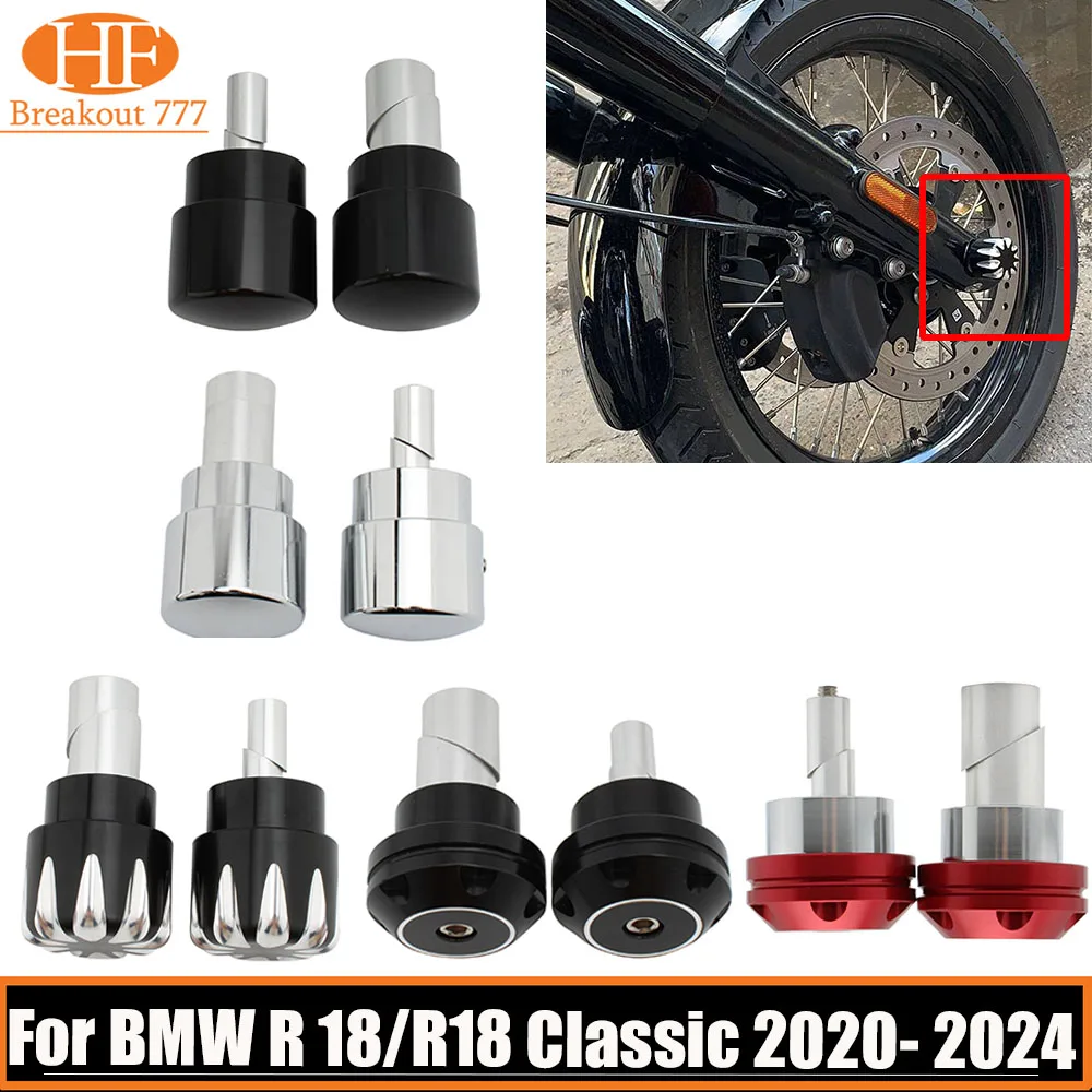 

For BMW R 18 R18 Classic 2020- 2024 Motorcycle Front Axle Nut Cover Cap Bolt Wheel Fork Protector Crash Slider