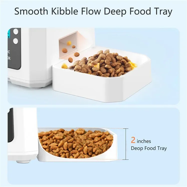 Manufacturer 2023 Automatic Pet Food Dispenser Smart Pet Feeder Dual Power Supply for large dog 3 Bowl