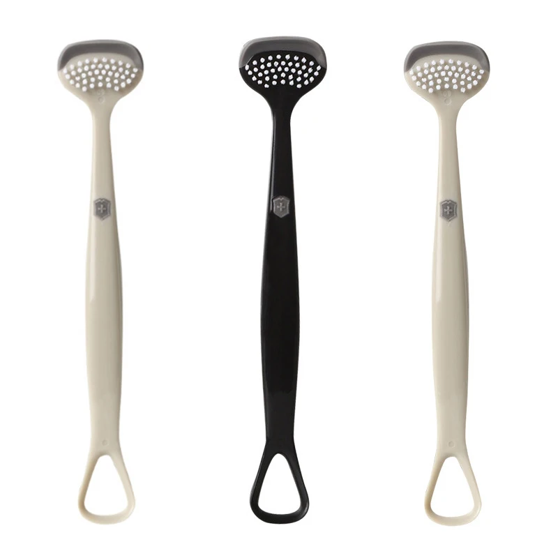 Effect Tongue Scraper Tongue Scraping Plate Oral Cleaning Brush Reusable Fresh Breath Oral Hygiene Care Cleaning Tools Triple