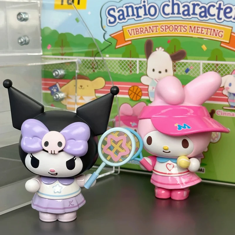 

Genuine New In Stock Sanrio Characters Vibrant Sports Meeting Series Blind Box Kuromi Melody Cinamoroll Collectible Model Toy