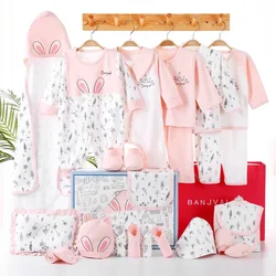 Newborn Clothes Baby Gift Pure Cotton Baby Set 0-6Months Spring autumn Newborn Baby Clothing Kids Clothes Suit Unisex no Box