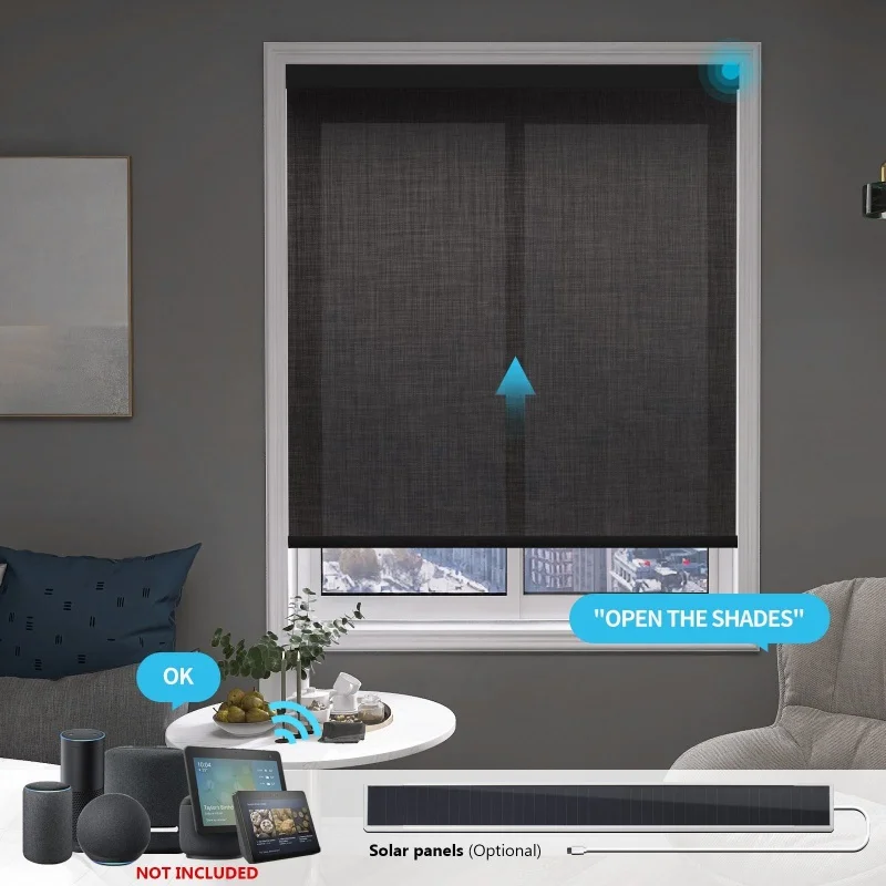 

Customized Shades Various Fabric Apple Matter Motor Tuya Alexa Google Home, Siri to Control Automatic Roller Blinds For Windows