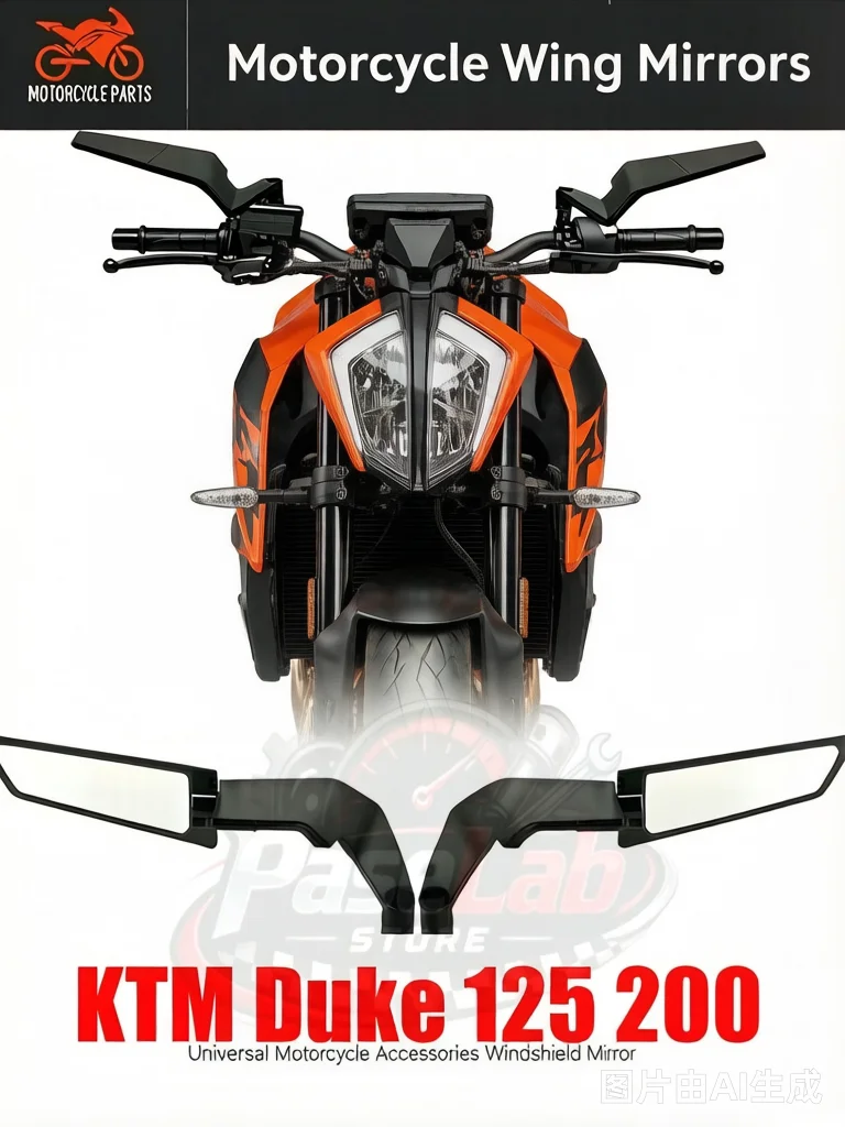 Motorrad-Rückspiegel für KTM Duke 125 200 250 390 690 790 890 Super Duke 990 1290 1390 Wind Wing Stealth Seitenansicht-Spiegel