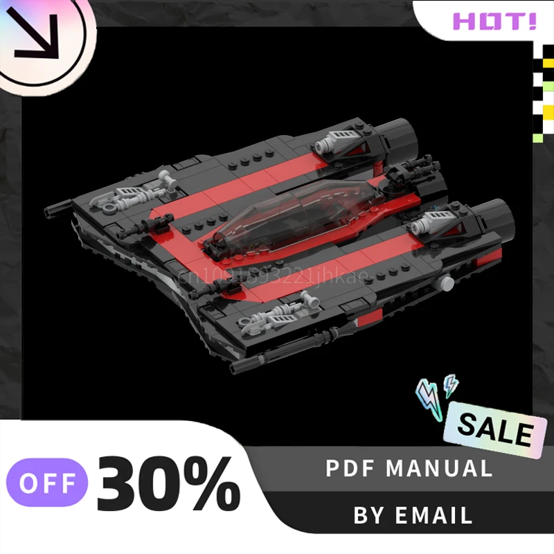 

[409PCS] Customized MOC Starfighter Creative Building Blocks Set STEM Educational Toys DIY Construction Model Kit Birthday Gifts