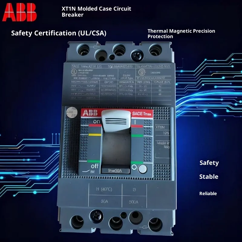 Original ABB Molded Case Circuit Breaker XT1N125 TMF 20-500 /XT1N125 TMF 100-1000 3p F F UL/CSA