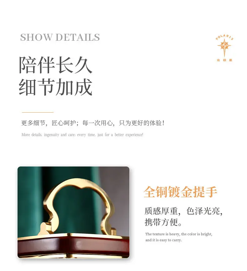 Retro solid wood mechanical clock living room clock ornament antique table clock collection gift