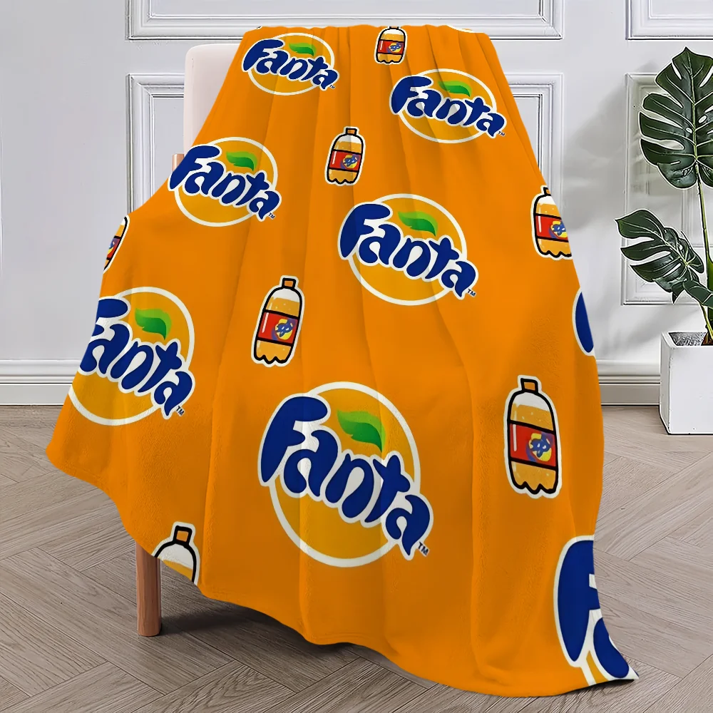 Funny F-Fanta Logo Blanket Plush Nap Sofa rug for Living Room Warm Office Bedroom Birthday Home Travel Kid Gifts