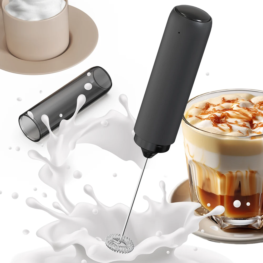 Kitchen Powerful Stirrer Milk Frother Handheld Foam Maker for Lattes Whisk Drink Mixer Coffee Electric Rechargable Egg Beater view 2