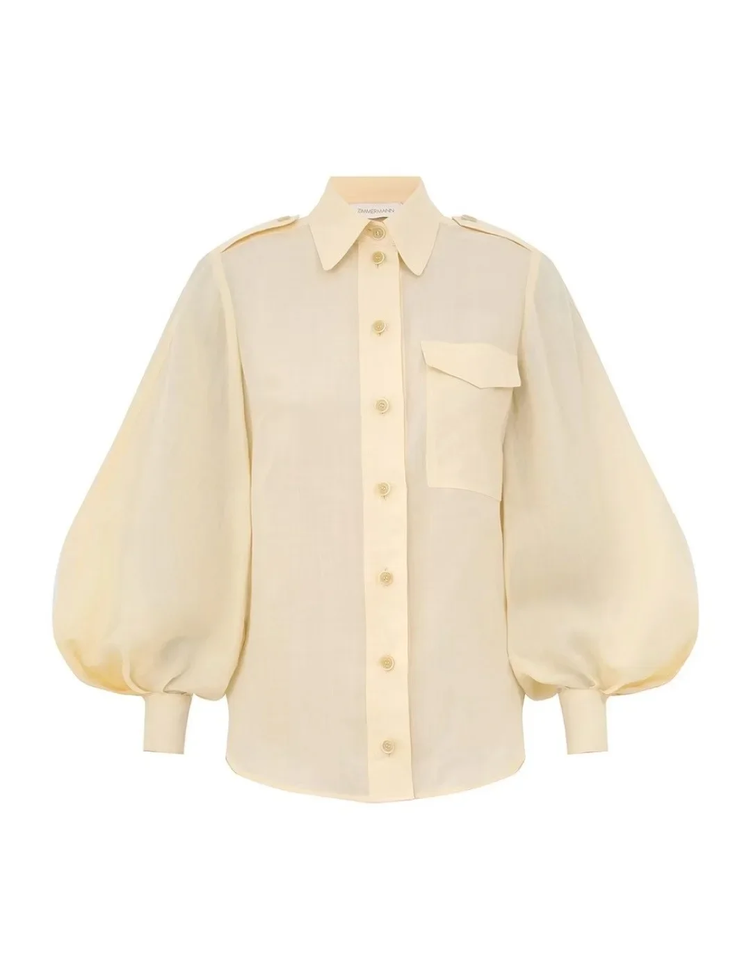 

High Quality Light Yellow Shell Edge Floral Print Long Sleeve Blouse Tops and Skirt Set 2025
