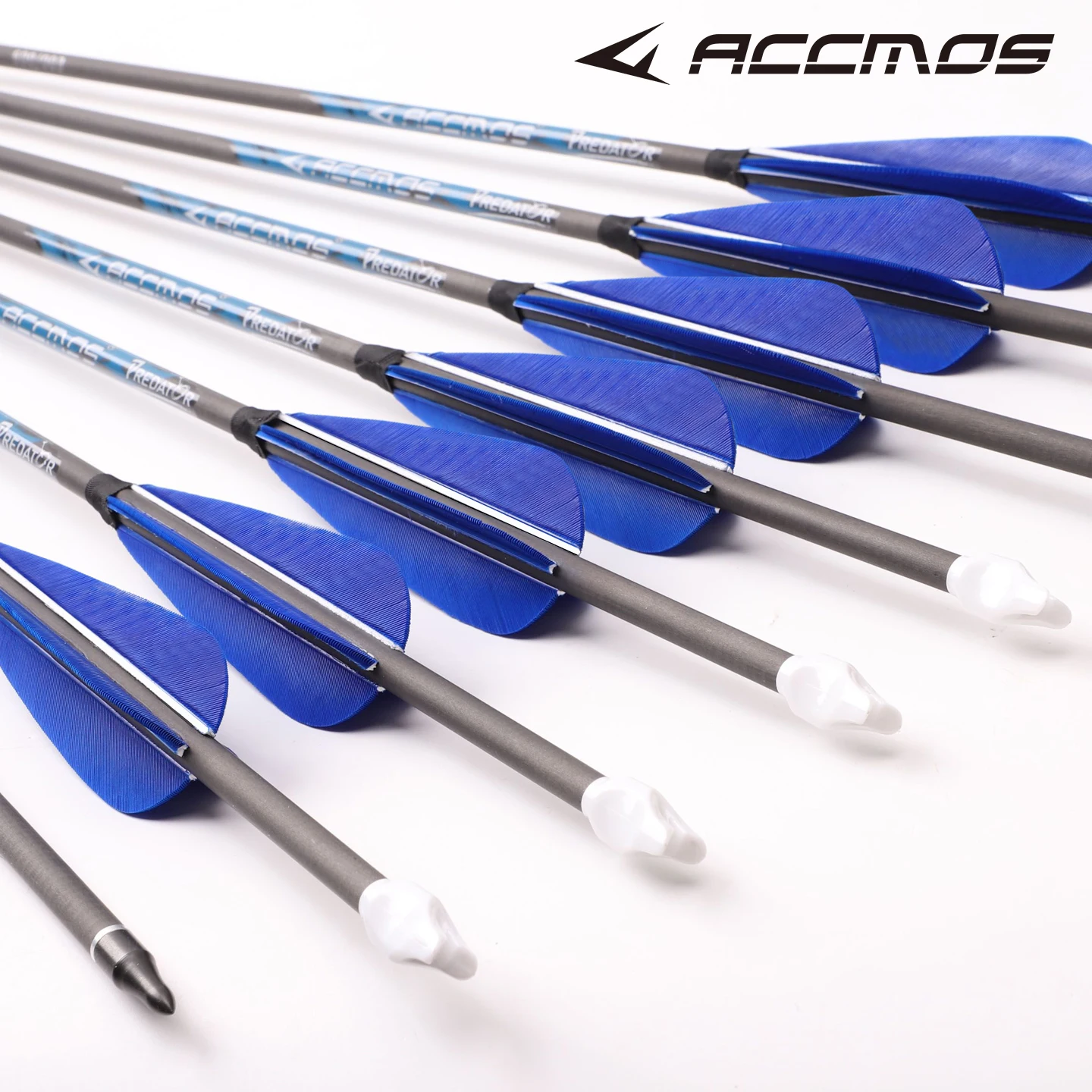 12/24 قطعة أسهم كربون نقي السهم رمح 4 ''الريشة الزرقاء ل قوس منحني/مجمع اطلاق النار الصيد في الهواء الطلق