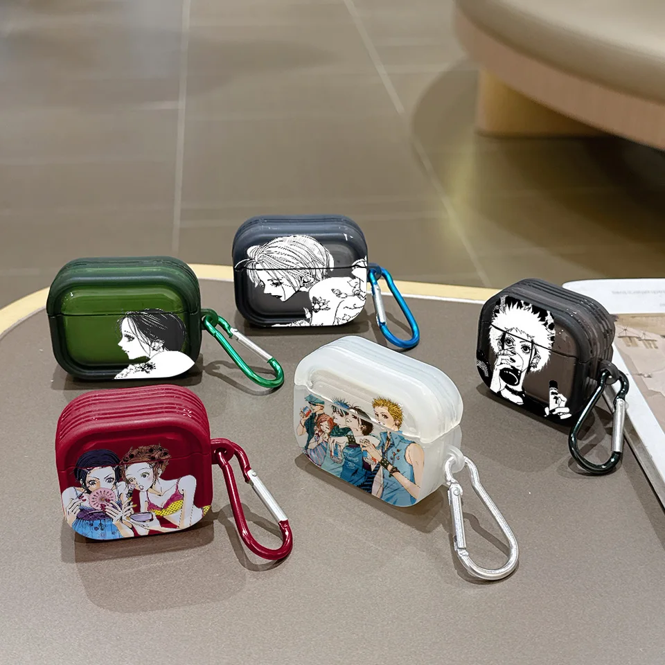 Nana【AirPods Pro】 Anime N-NANA Translucent Silicone Case for Airpods 4 3 Pro 2 1