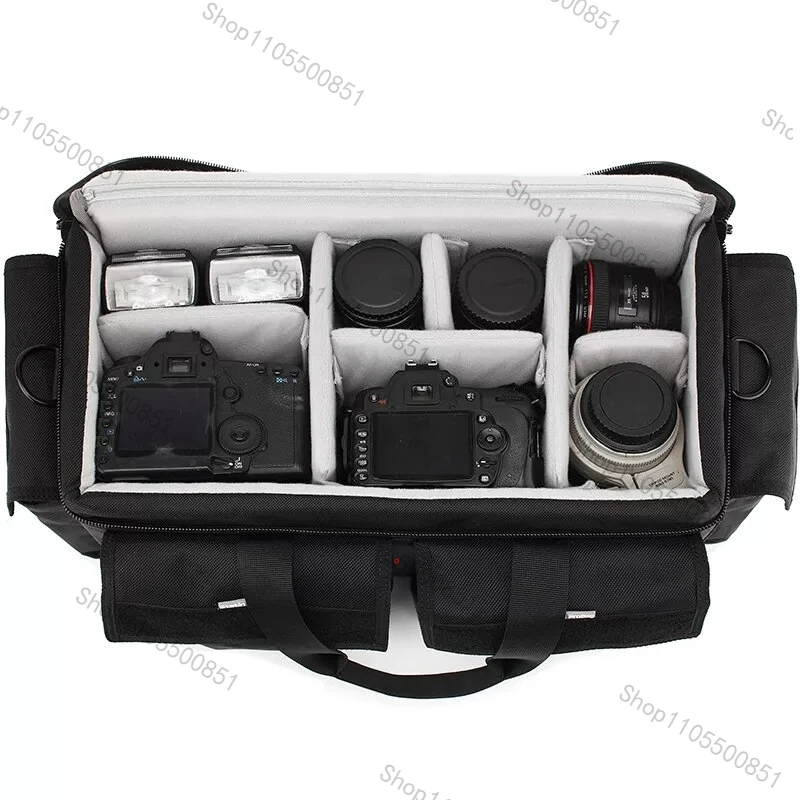 Professional single-shoulder portable photography bag, shockproof DSLR camera, large capacity